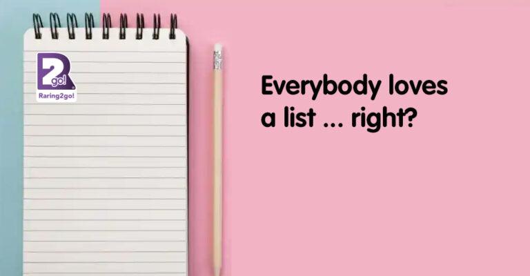 Everyone Loves A List ..... Right?